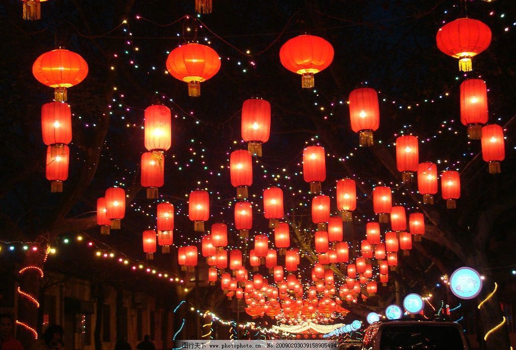 春节大红灯笼新年装饰
