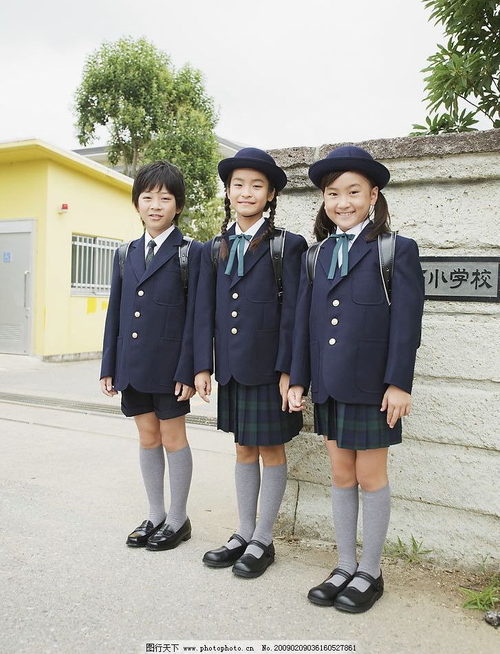 校服 学生春秋装 小学生 小学文化 小学课堂 小学 儿童 小男孩 小女孩